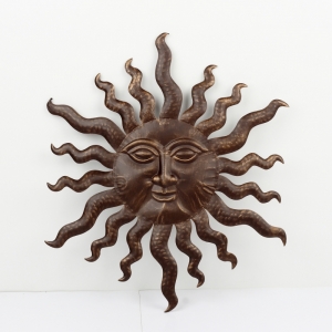 Dekorace na zeď slunce s širokými paprsky 60cm