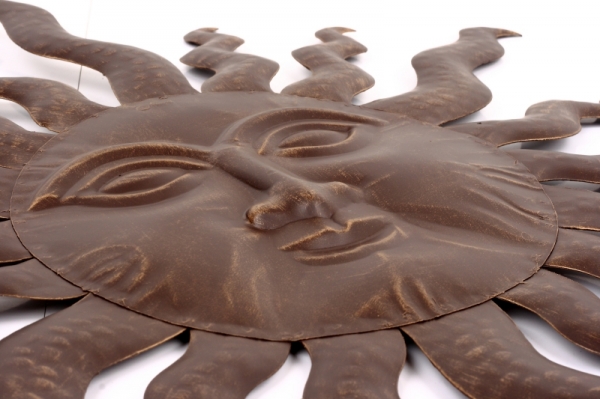 Dekorace na zeď slunce s širokými paprsky 60cm