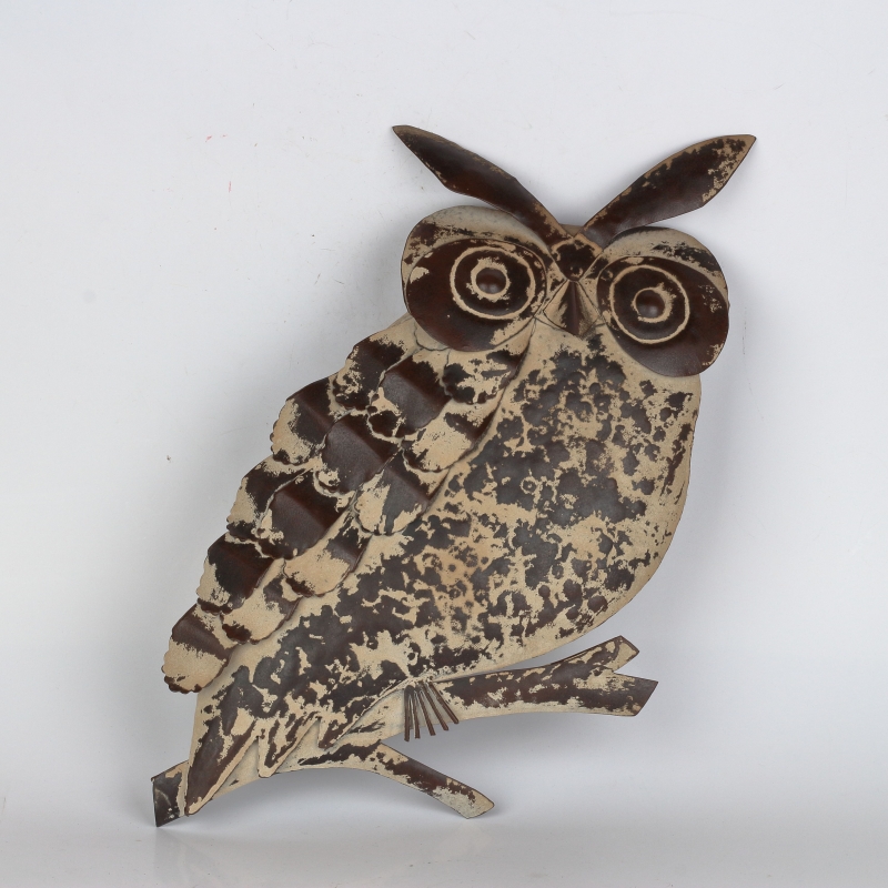 Dekorace na zeď SOVA 27x41x4cm