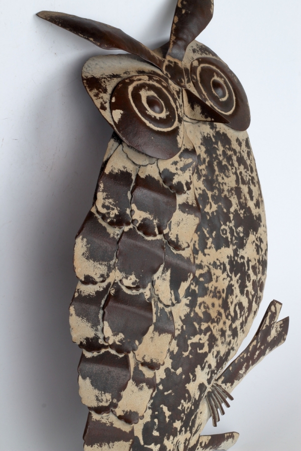 Dekorace na zeď SOVA 27x41x4cm