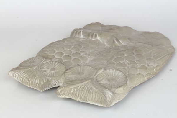 Dekorace na zeď sova beton 24x30,5x3 cm