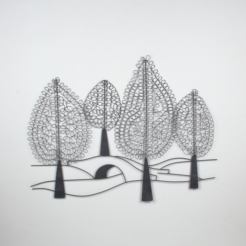 Dekorace na zeď stromy 103x78cm