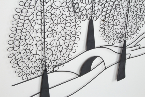 Dekorace na zeď stromy 103x78cm