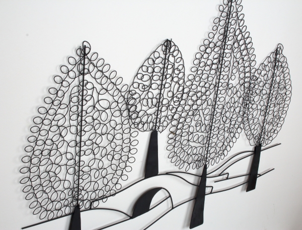 Dekorace na zeď stromy 103x78cm