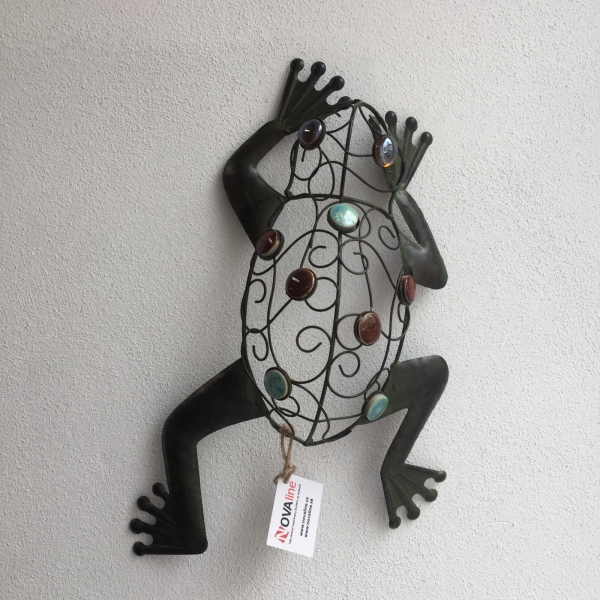 Dekorace na zeď žába 38x20x8cm
