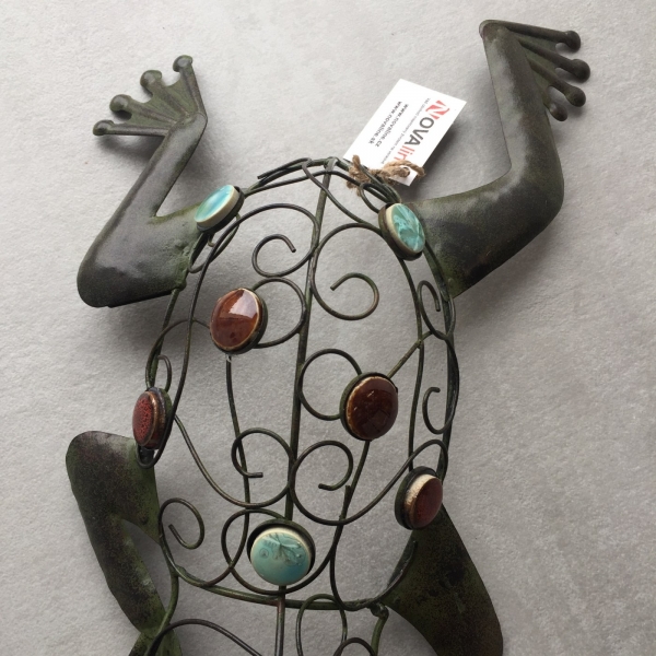 Dekorace na zeď žába 38x20x8cm