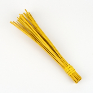 Dekorace proutí willow žlutá 30cm
