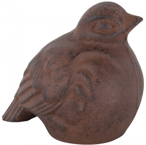 Dekorace ptáček litina 12x12cm