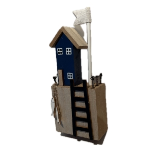 Dekorace - rybářská chatka 17 x 7 x 3 cm