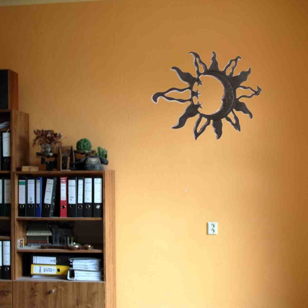 Dekorace slunce na zeď 36x26cm