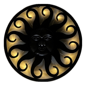 Dekorace slunce s LED světlem 50cm