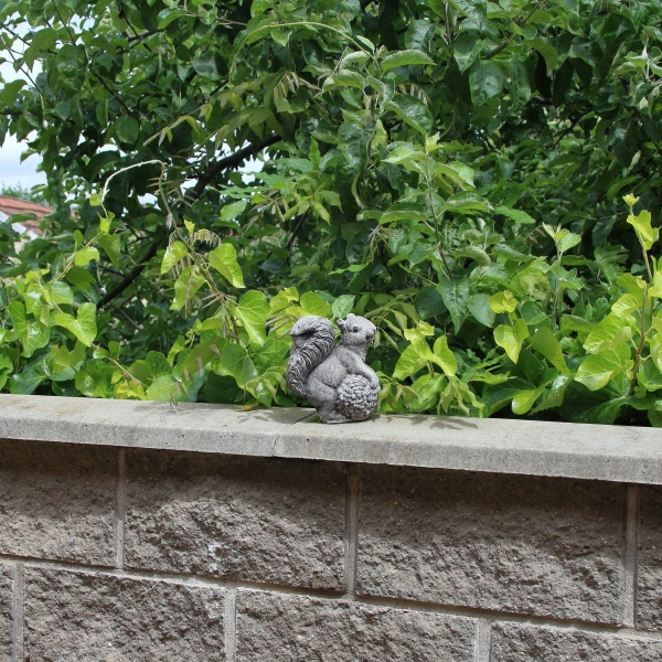 Dekorace veverka na zahradu 14x8,5x16cm