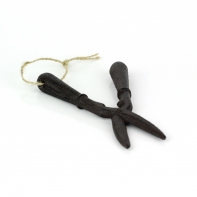 Dekorace zahradní nářadí nůžky 13cm