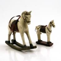 Dekorace závěs - koník retro 8,5x3x9,2cm