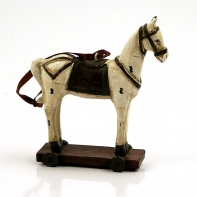 Dekorace závěs - koník retro 8,5x3x9,2cm