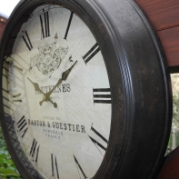 Dekorační hodiny kovové 47 cm