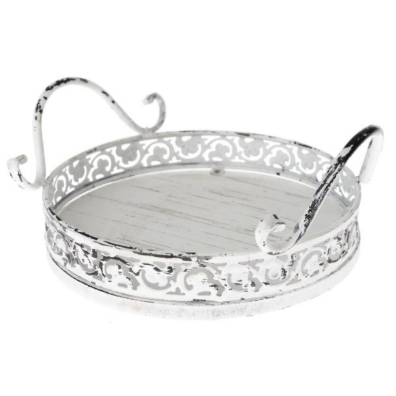 Dekorační podnos kovový 23cm