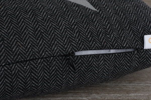 Dekorační polštář hvězda černý 45x45cm