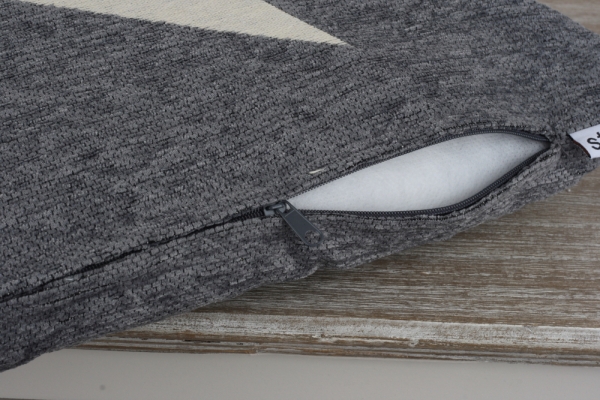 Dekorační polštář hvězda šedý 45x45cm