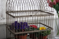 Dekorační ptačí klec 22x33x40cm