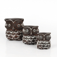 Dekorační soška sova 10cm