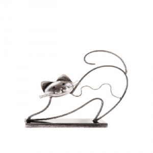 Dekorativní kovová LuxCat 28 x 28,5 x 7 cm 