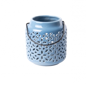 Dekorativní lucerna modrá 9,9cm