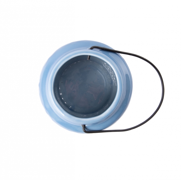 Dekorativní lucerna modrá 9,9cm