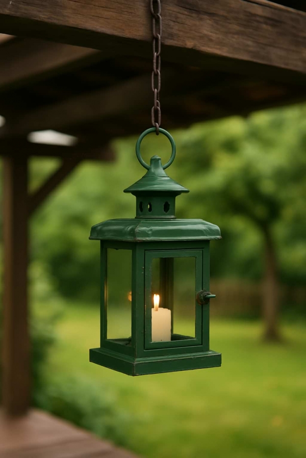 Dekorativní lucerna zelená