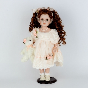 Dekorativní porcelánová panenka Matylda 48cm