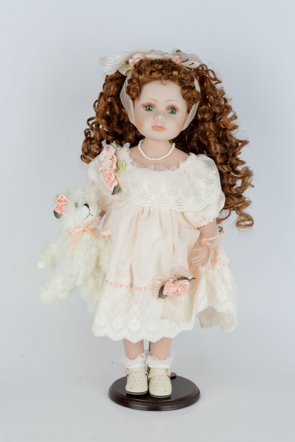 Dekorativní porcelánová panenka Matylda 48cm