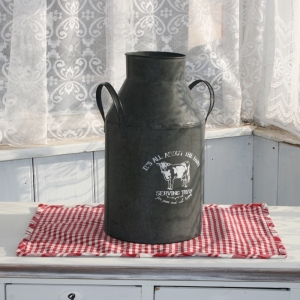 Dekorativní retro bandaska na mléko 34cm