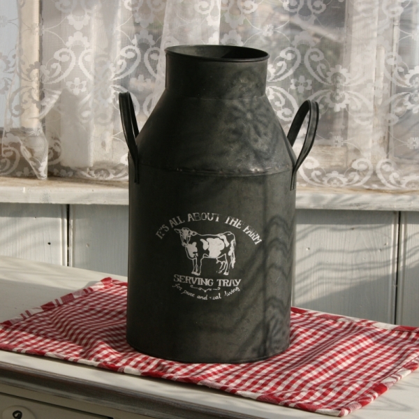 Dekorativní retro bandaska na mléko 34cm