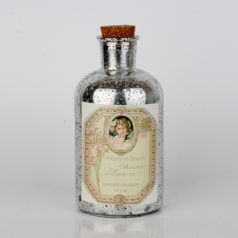 Dekorativní skleněná láhev 17cm