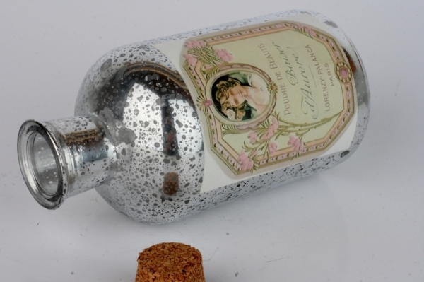 Dekorativní skleněná láhev 17cm