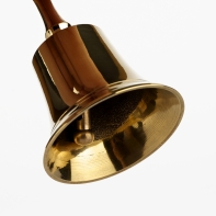 Dekorativní vánoční zvoneček zlatý 11cm