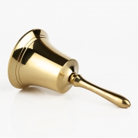 Dekorativní vánoční zvoneček zlatý 11cm