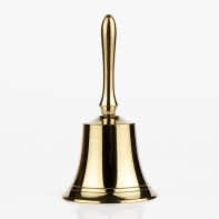 Dekorativní vánoční zvoneček zlatý 11cm