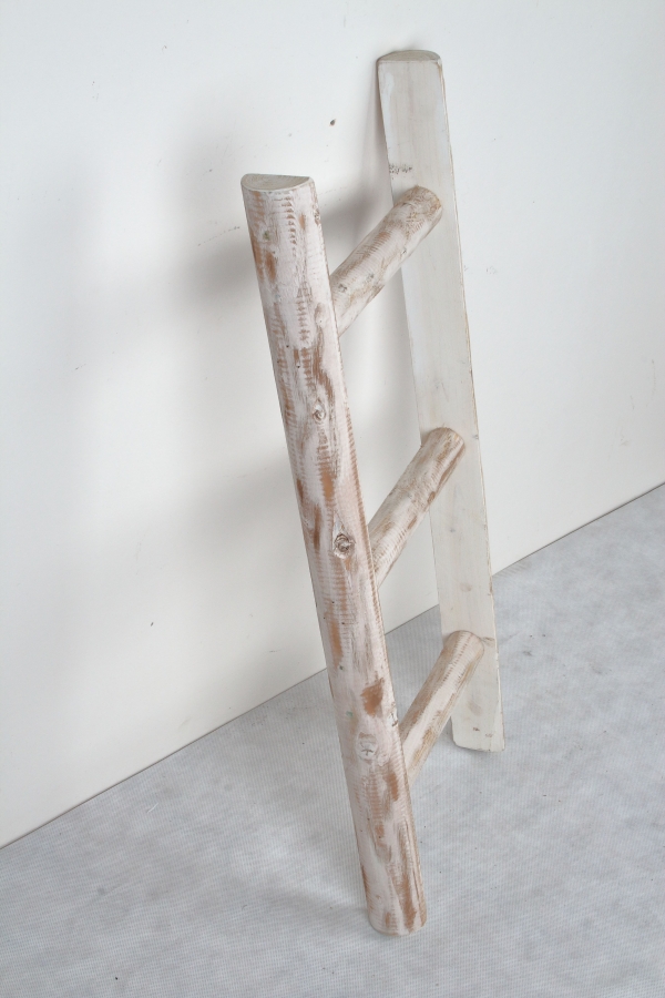 Dekorativní žebřík bílý 75cm