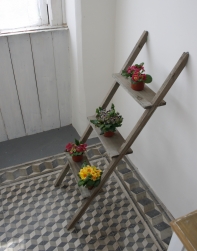 Dekorativní žebřík hnědý 120cm