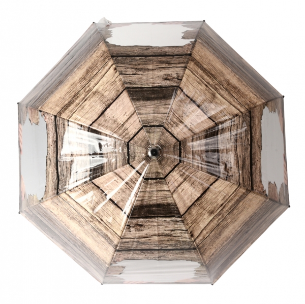 Deštník KUK z poza dřevěné stěny 83 x 83 x 83,5 cm plastový