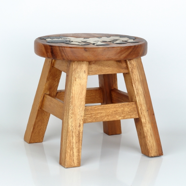 Dětská dřevěná stolička zebra 26cm