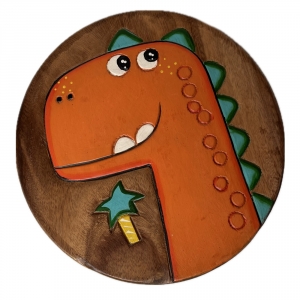 Dětská stolička dřevěná Happy Dino