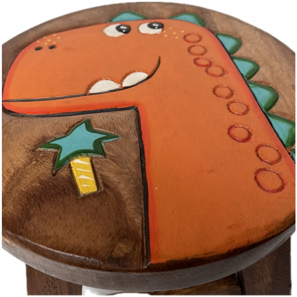 Dětská stolička dřevěná Happy Dino