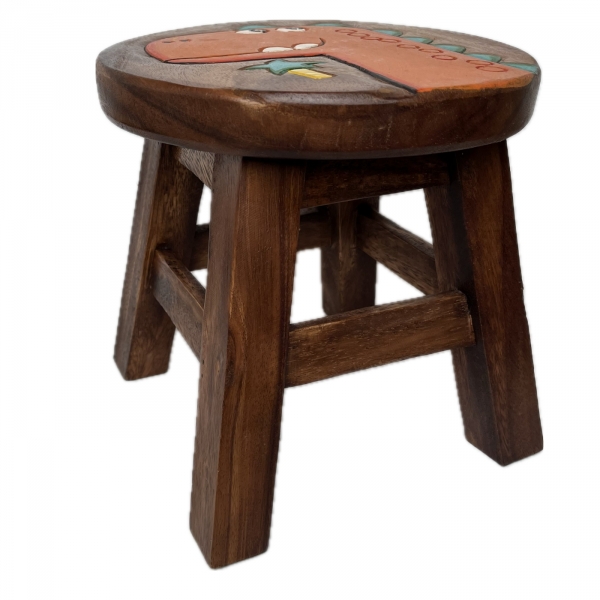 Dětská stolička dřevěná Happy Dino