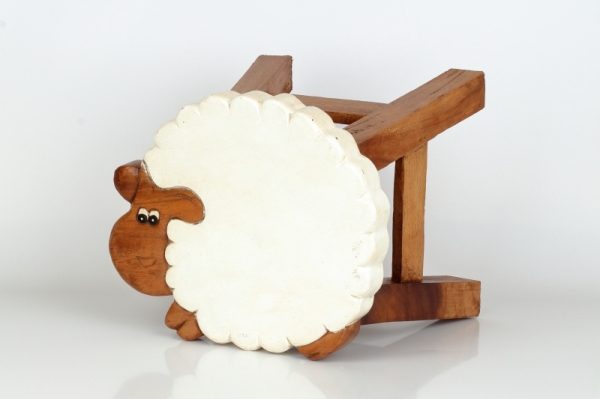 Dětská stolička ovečka 26cm