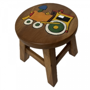 Dětská stolička pro kluka Yellow Train