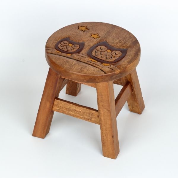 Dětská stolička sovičky 26cm