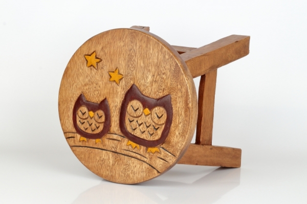 Dětská stolička sovičky 26cm