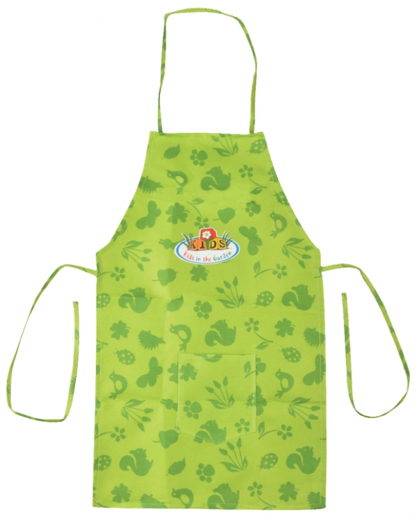 Dětská zástěra na zahradu zelená